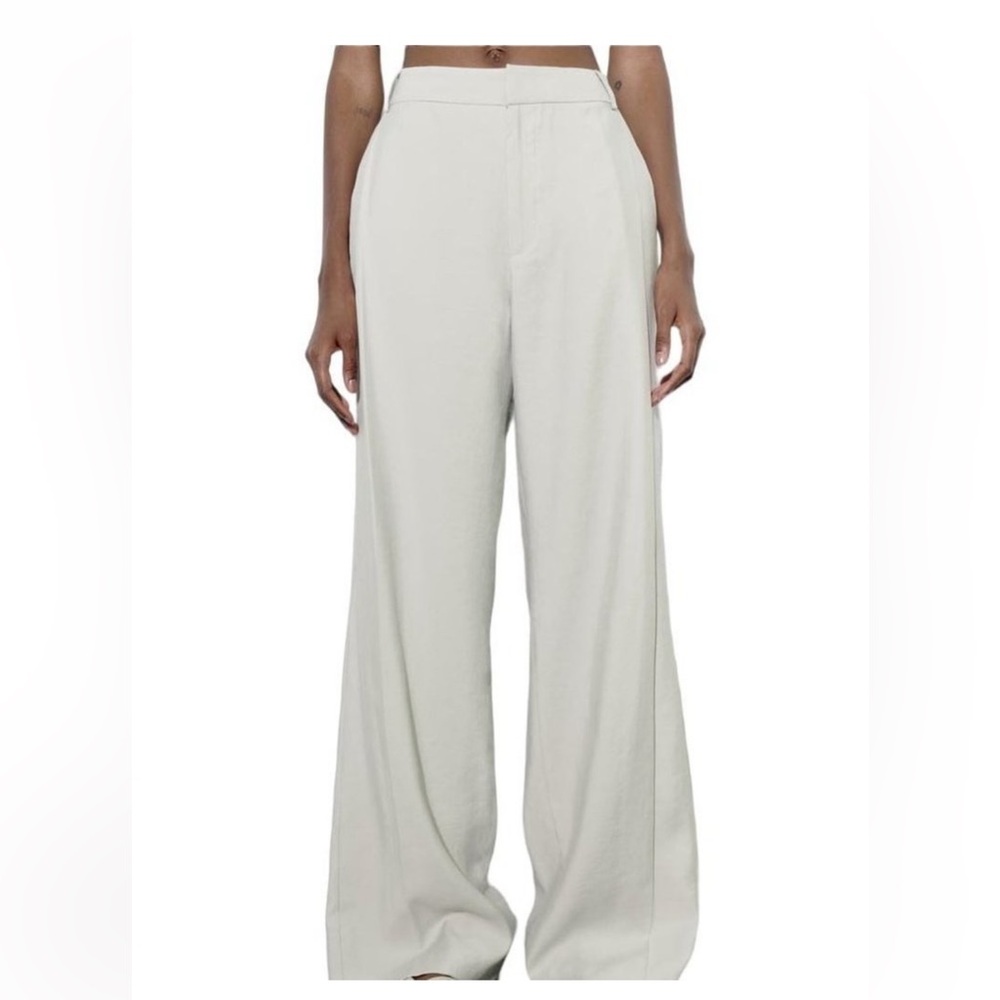 ZARA PANTS FULL LENGTH GREY  SIZE S